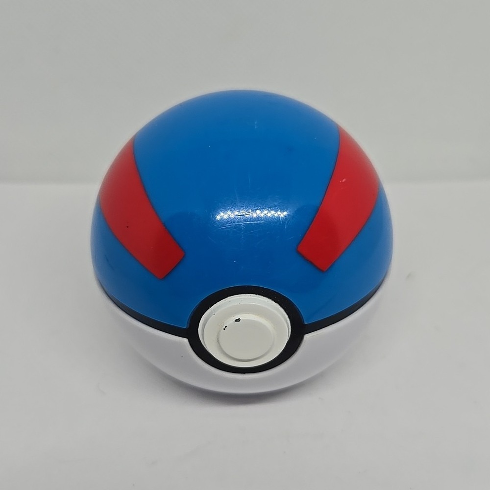 Pokemon TCG Great Ball Collectors Pokeball Clip On Case Empty Blue Red Tin